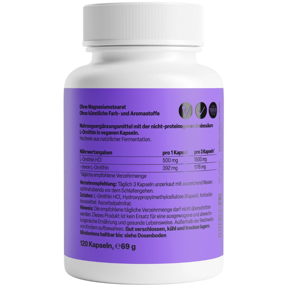 ZeinPharma® L Ornithin Kapseln 500 mg