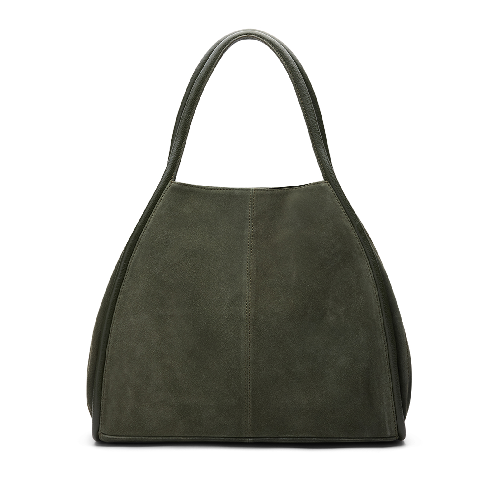 Khaki suède shopper