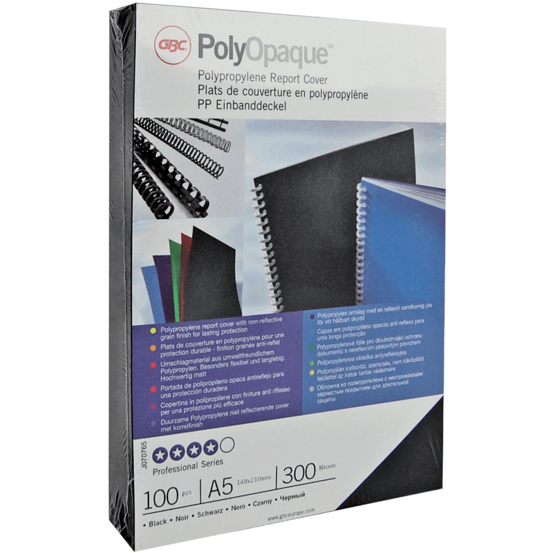 GBC Einbandfolien PolyOpaque, A4, dunkelrot, 100 Stück