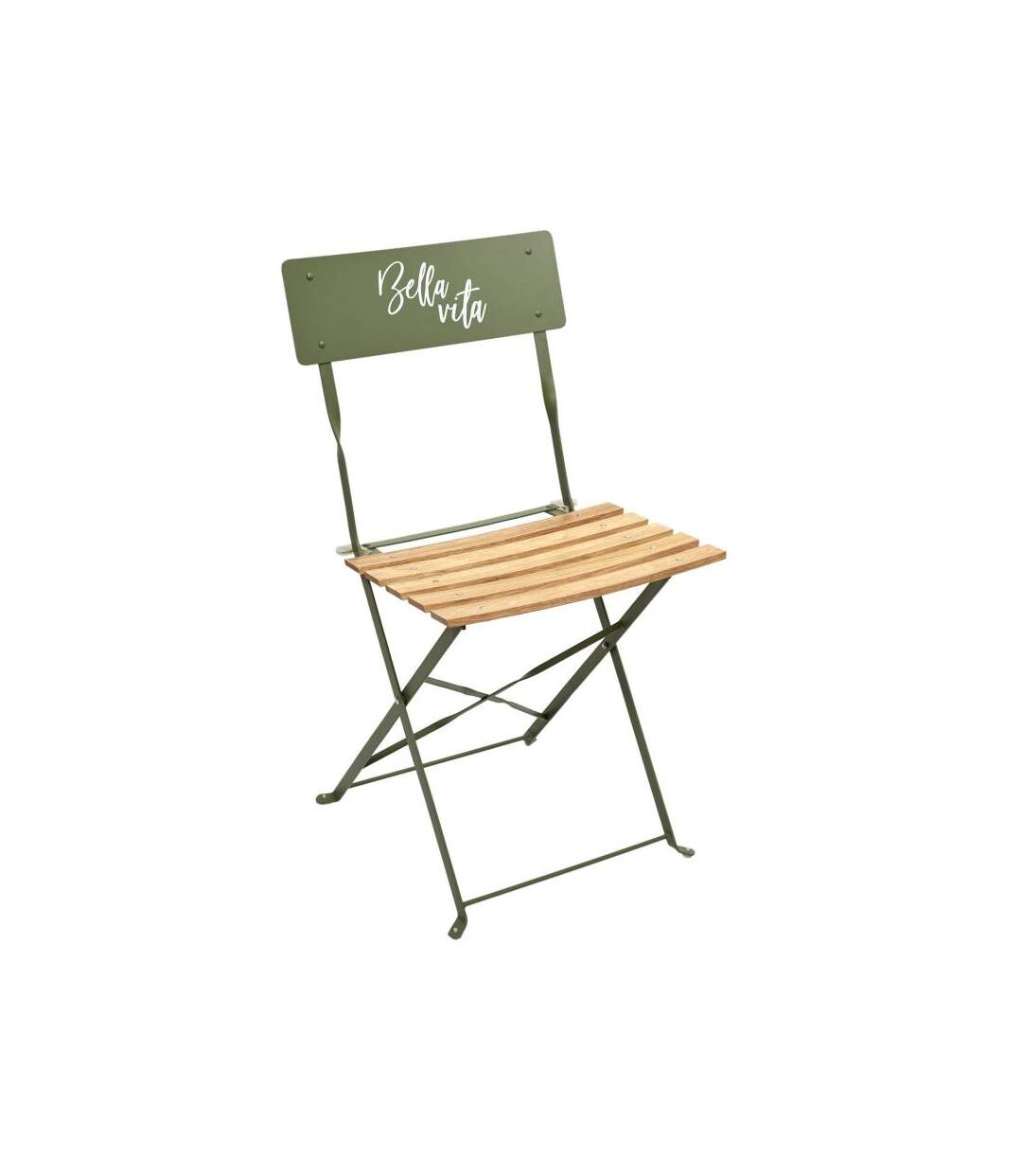 Paris Prix - Lot De 2 Chaises Pliantes bella Vita 81cm Kaki