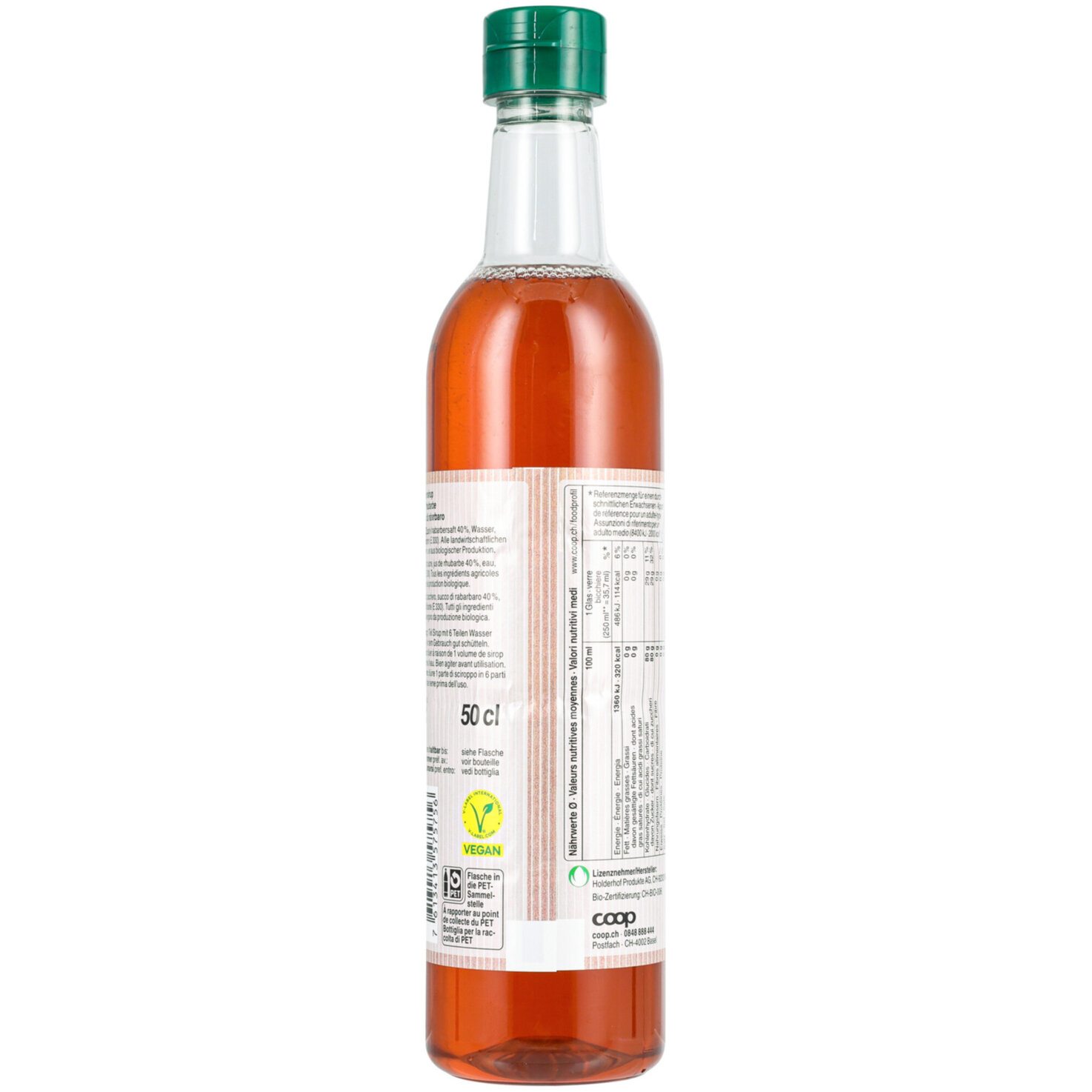 Naturaplan Bio Rhabarber Sirup -50cl
