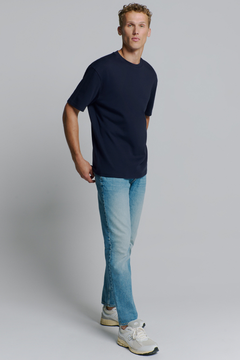NO-EXCESS blauwe heren t-shirt