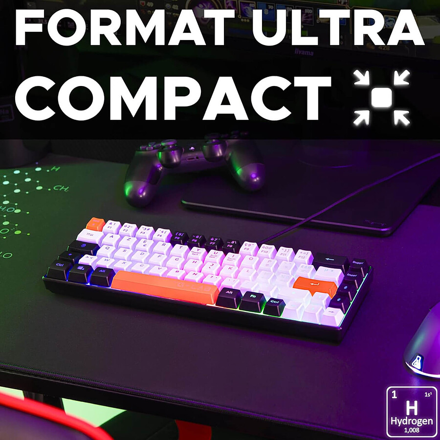 The G-Lab Keyz Hydrogen - Noir/Blanc/Orange