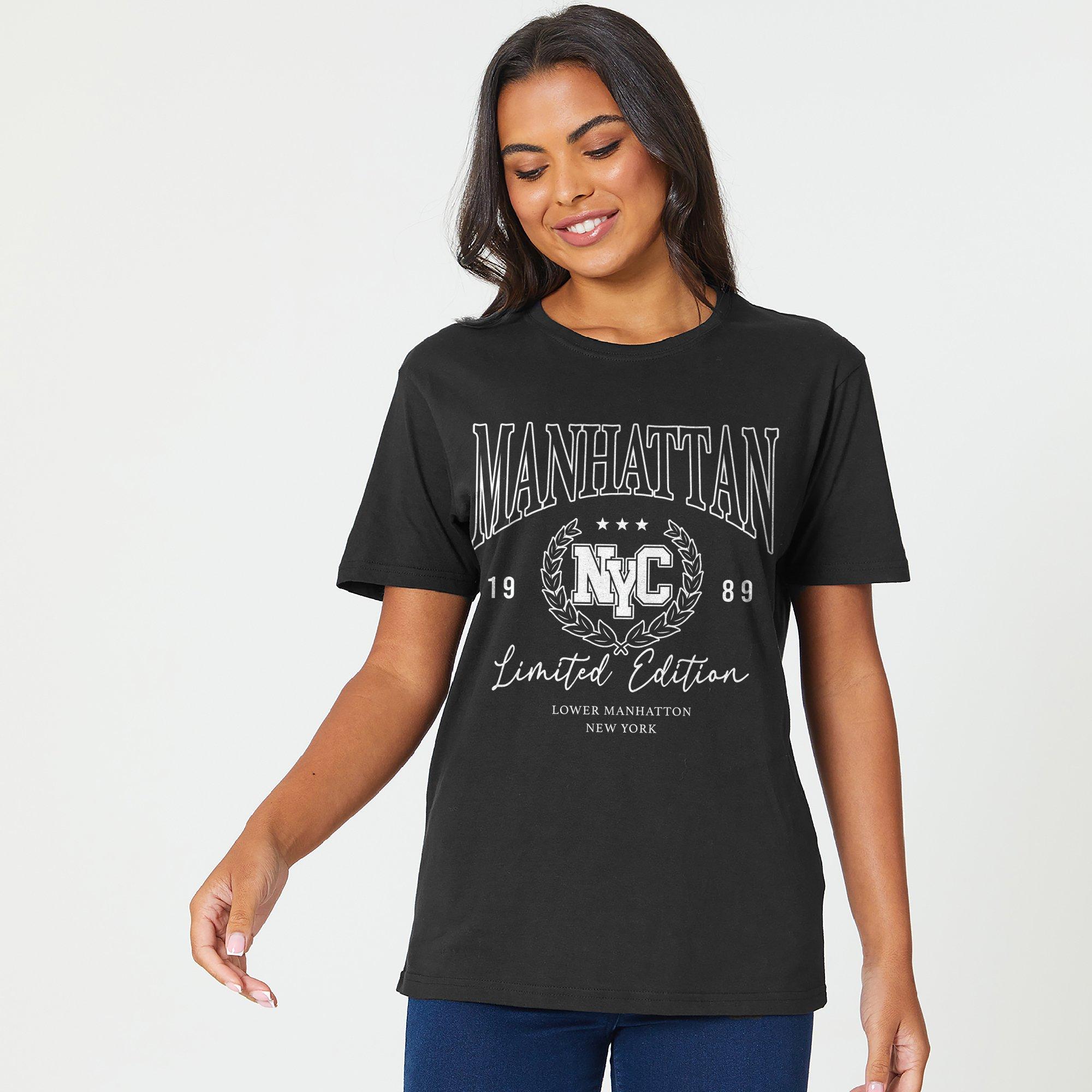 Be You Ladies Manhattan Slogan T Shirt