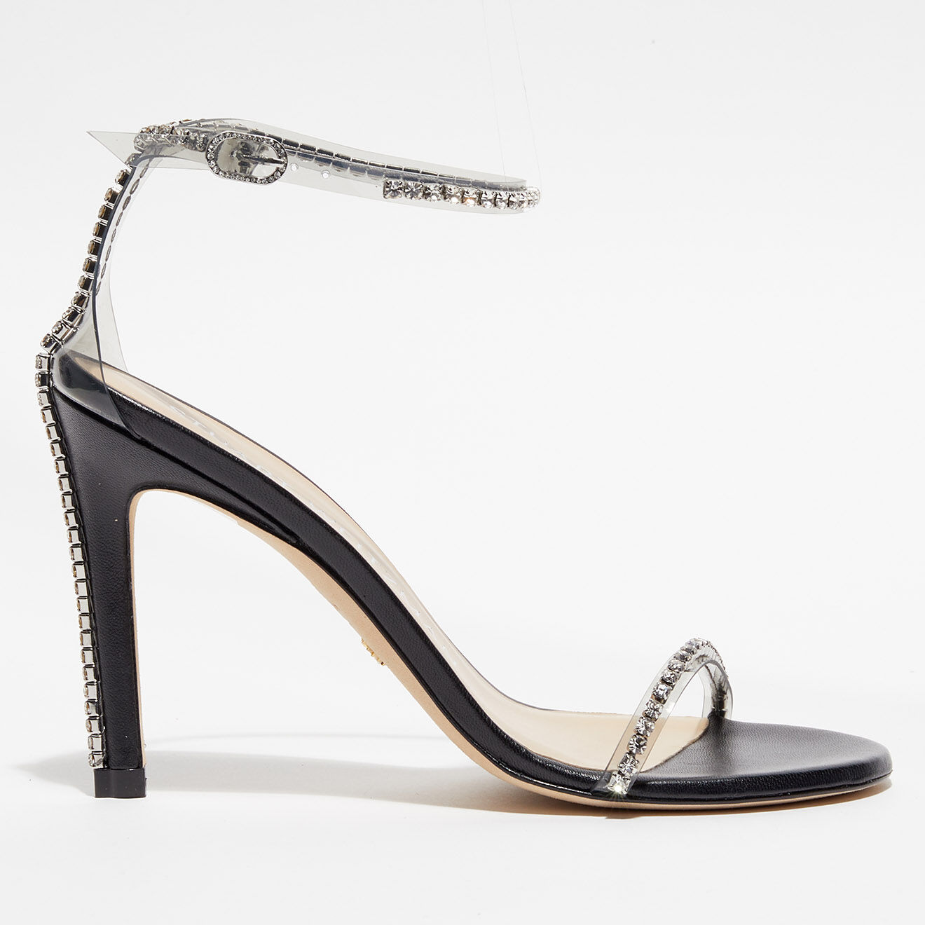 Stuart Weitzman Sandales Nudistglam 100 noires - Talon 10 cm