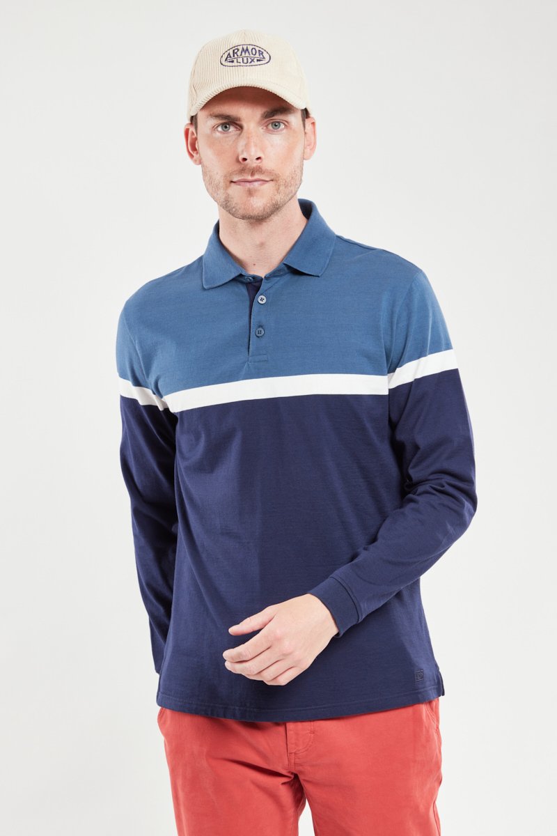 Polo bicolore - coton lourd
