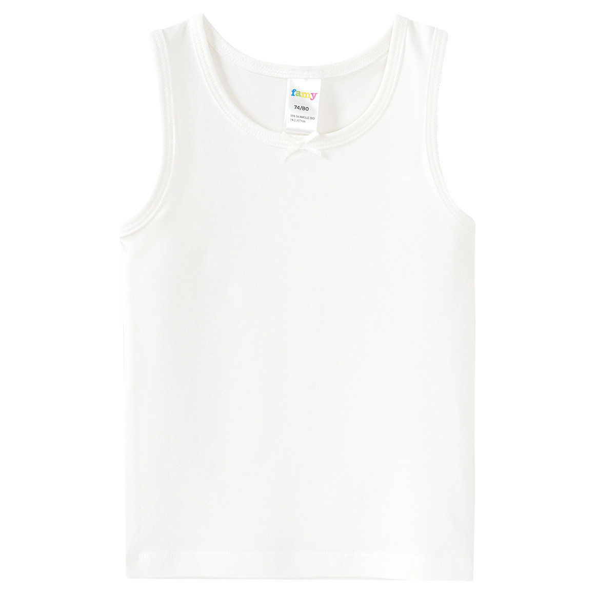 Famy 3 Baby Unterhemden dunkelblau / weiss