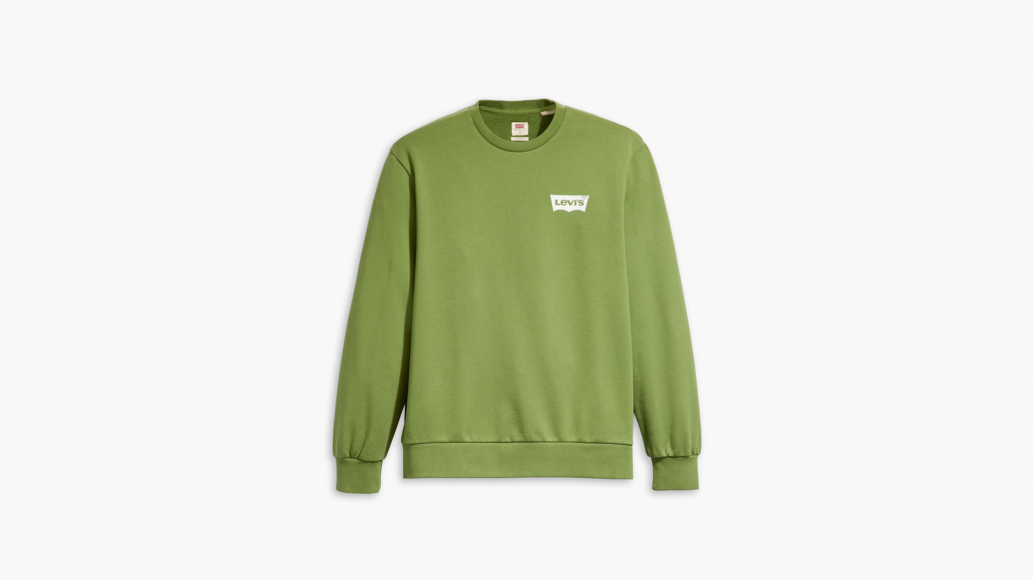 Sweat-shirt col rond graphique Standard - Batwing Crew Dill - Vert