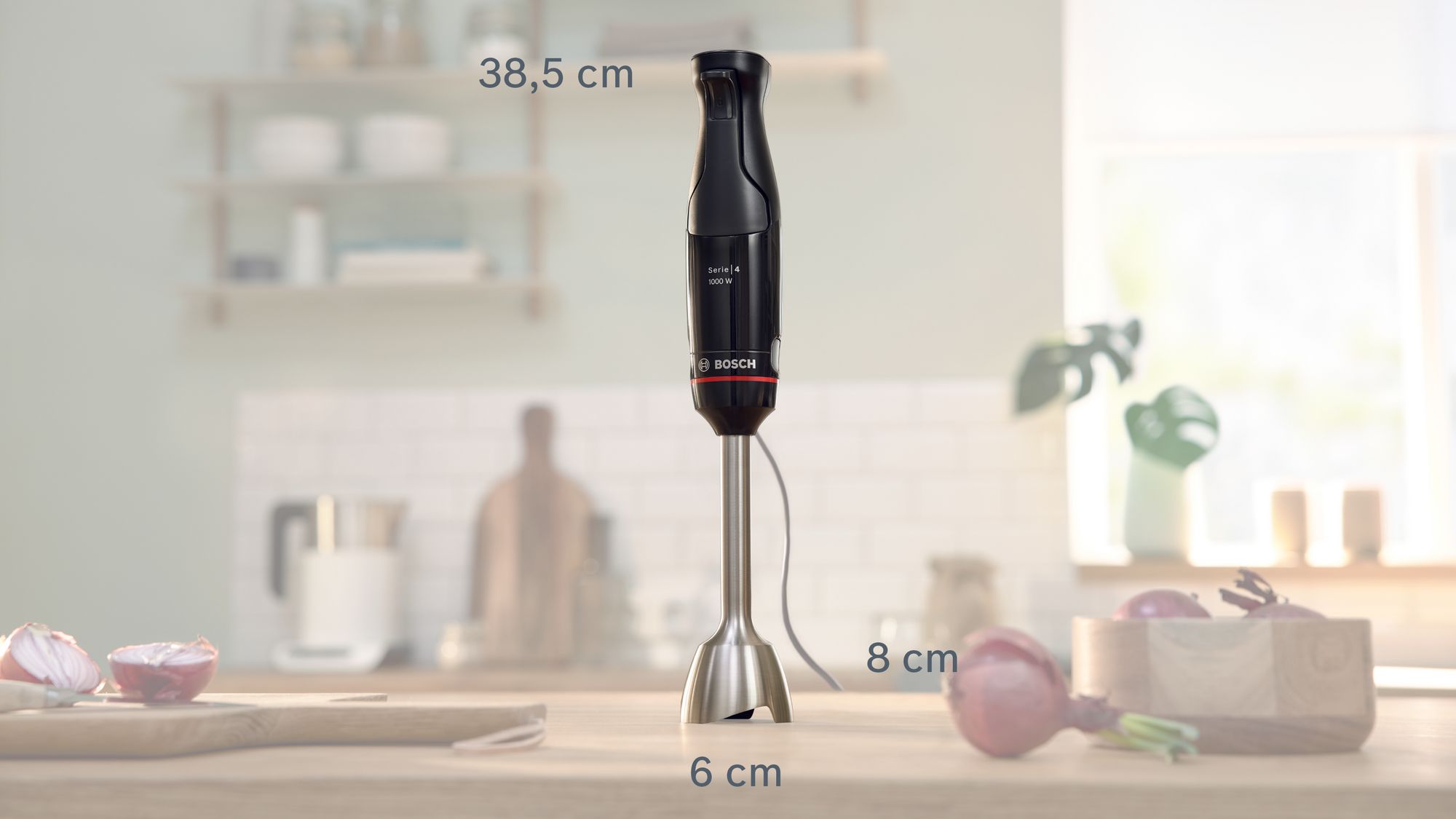 Batedeira de mão ErgoMaster Série 4, 1000 W, preta/antracite, modelo MSM4B620
