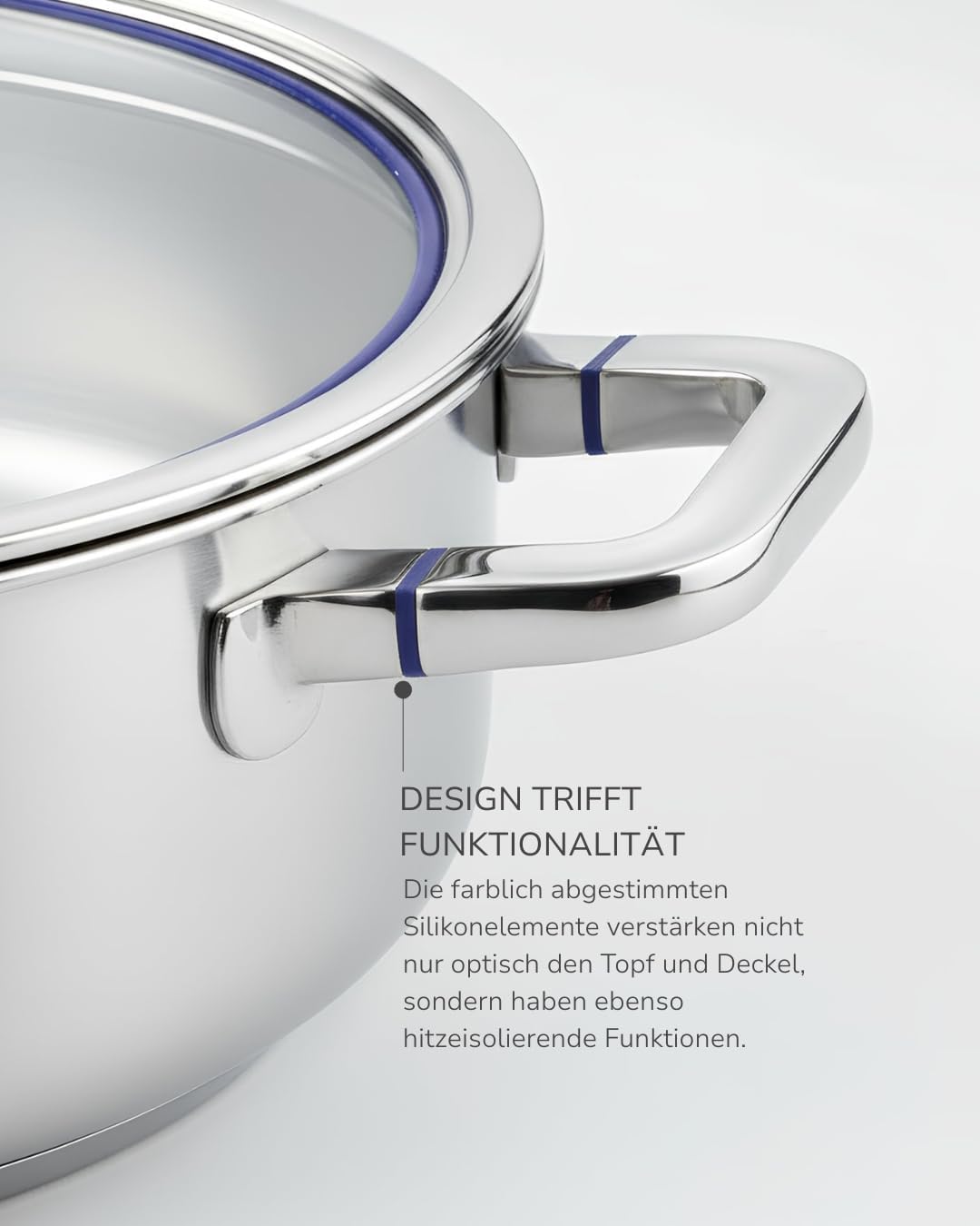 Johann Lafer - Topfset Edelstahl Kochtopf Set 4-teilig inkl. Bratpfanne 28 cm & Kochtöpfe mit Glasdeckel – Edelstahlpfanne & Kochtopf Spülmaschinenfest & für Induktion geeignet