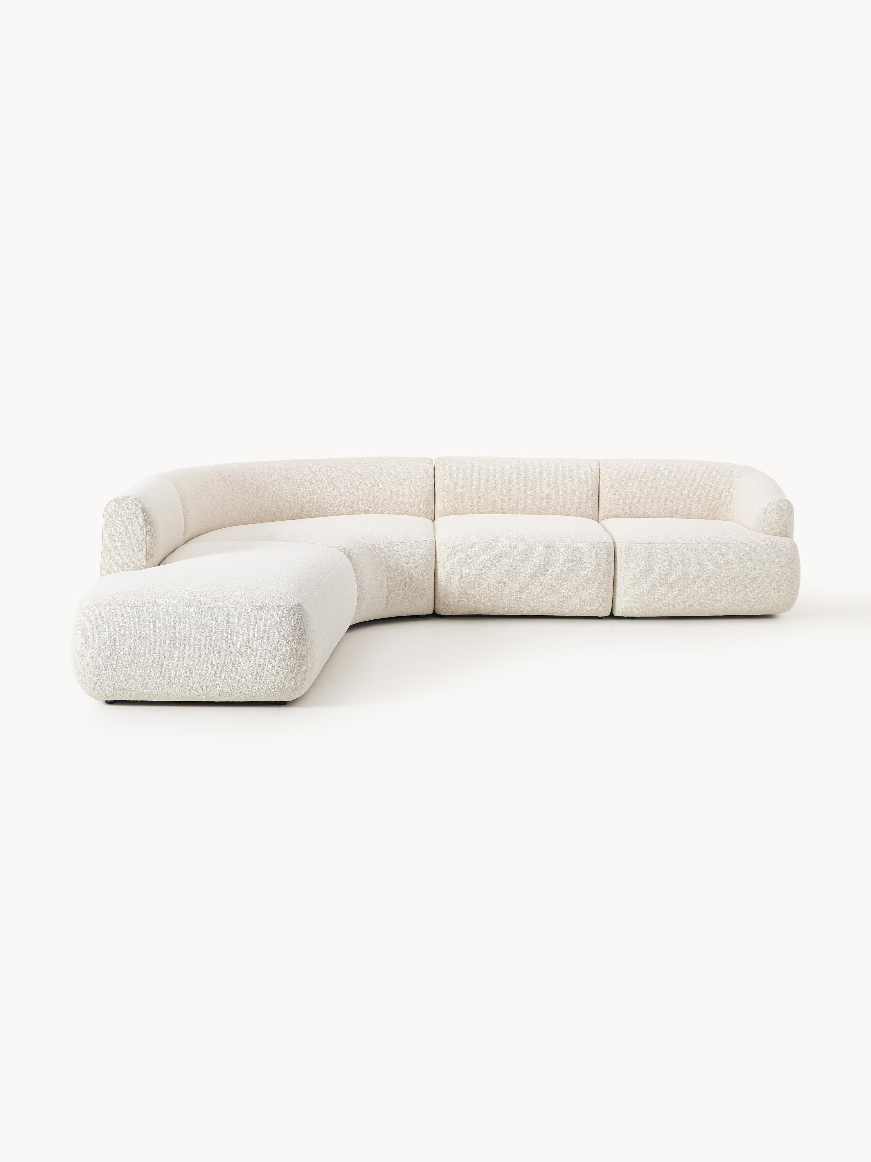Modulaire bouclé hoekbank Sofia (4-zits)