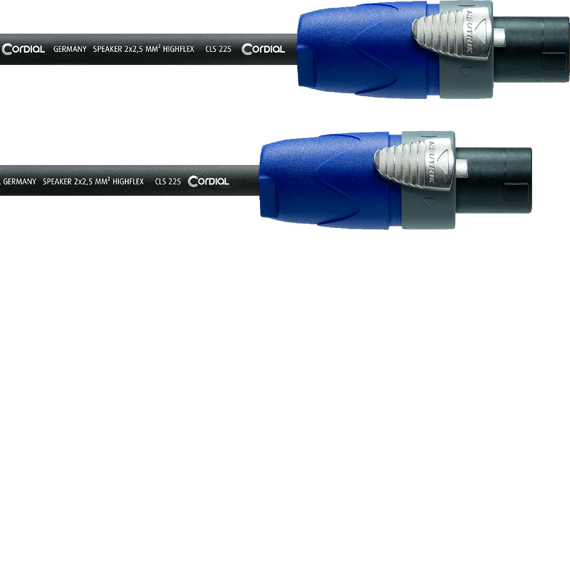 Cordial CPL1.5LL2 Peak tweepunts (2x 2.5 mm²) speakon speakerkabel 1.5 meter