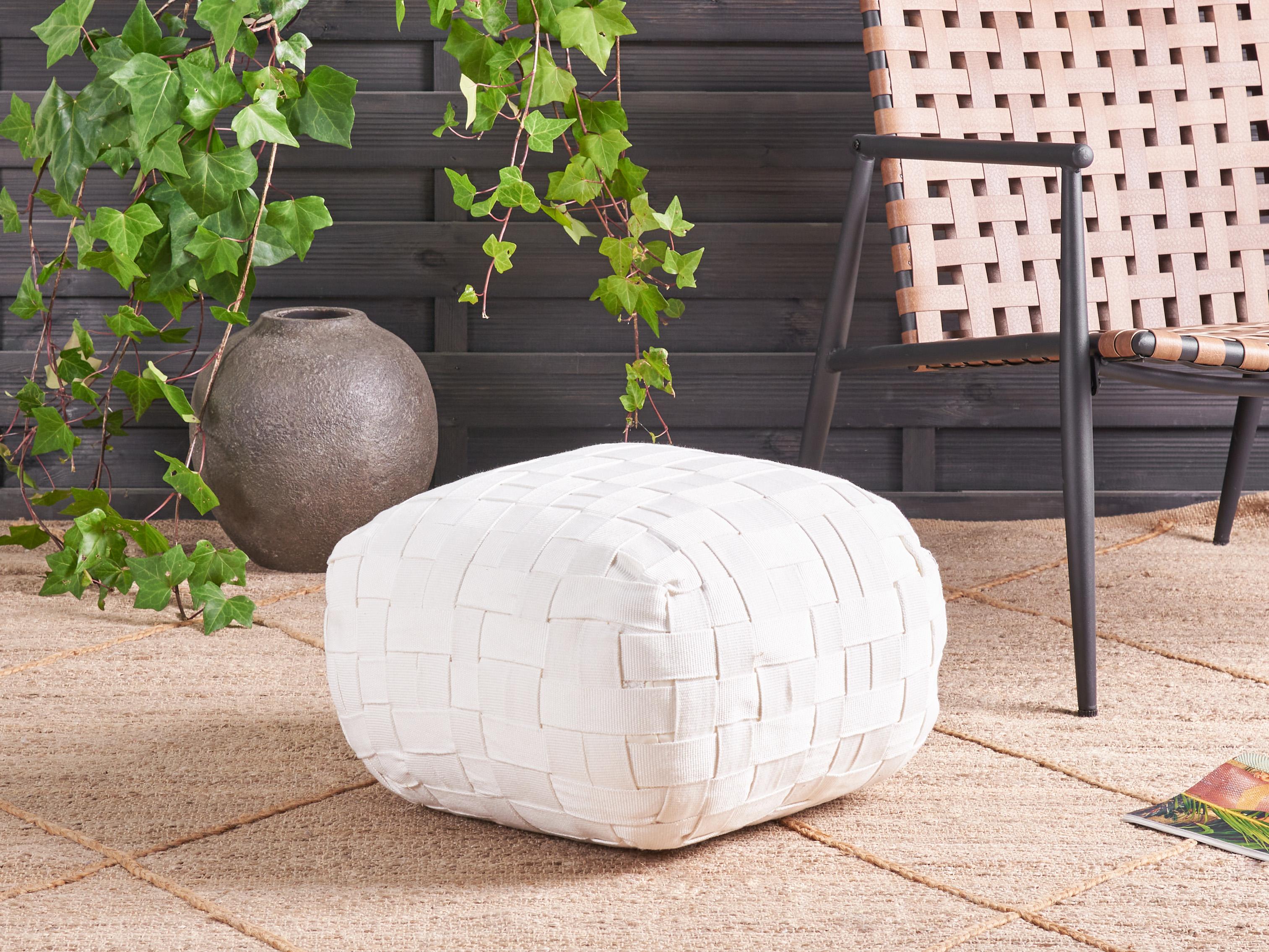 Poef BODLA Synthetisch materiaal Wit