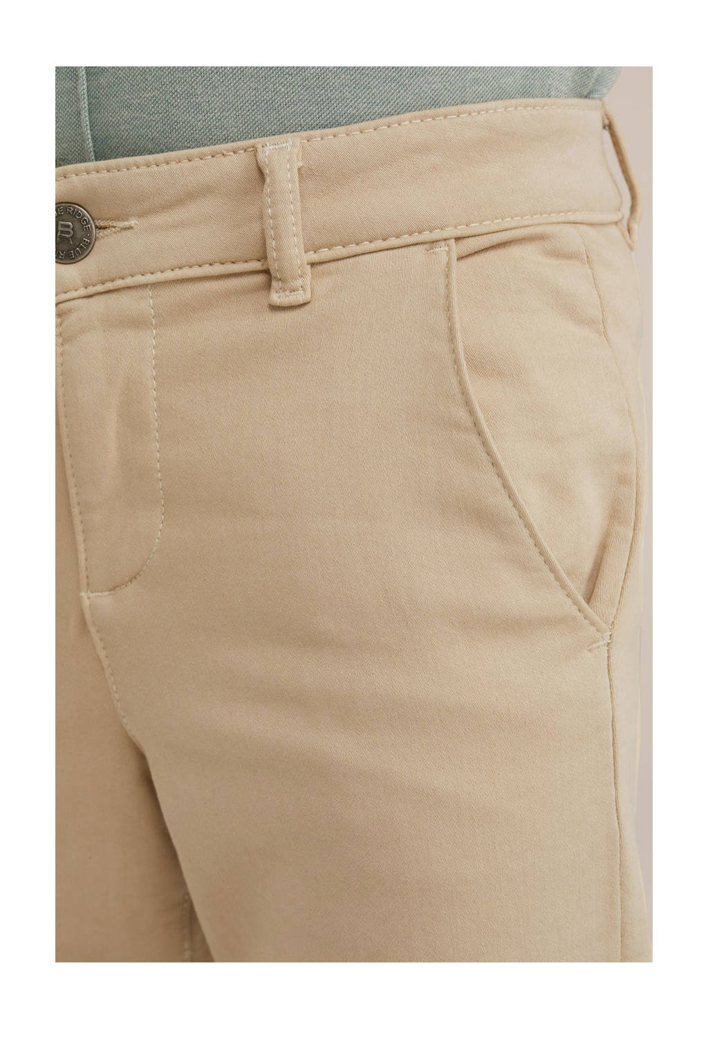 slim fit broek beige
