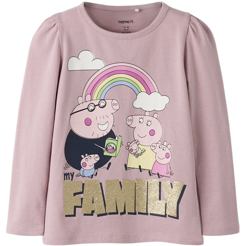 Køb Name It Keepsake Lilac Nmfnora Peppa Ls Top Box Lnoos Cplg