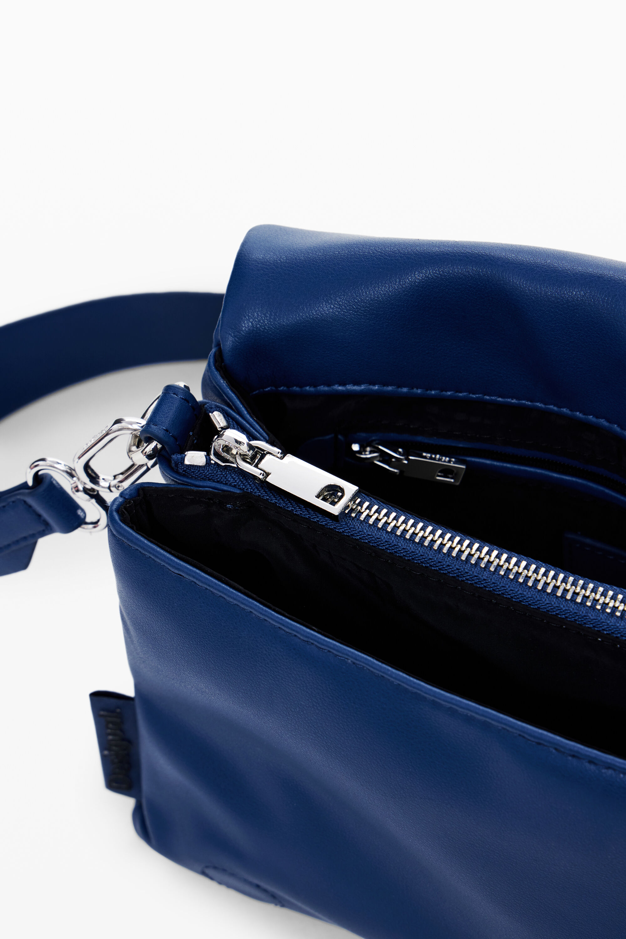 Bolsa transversal floral com múltiplas alças