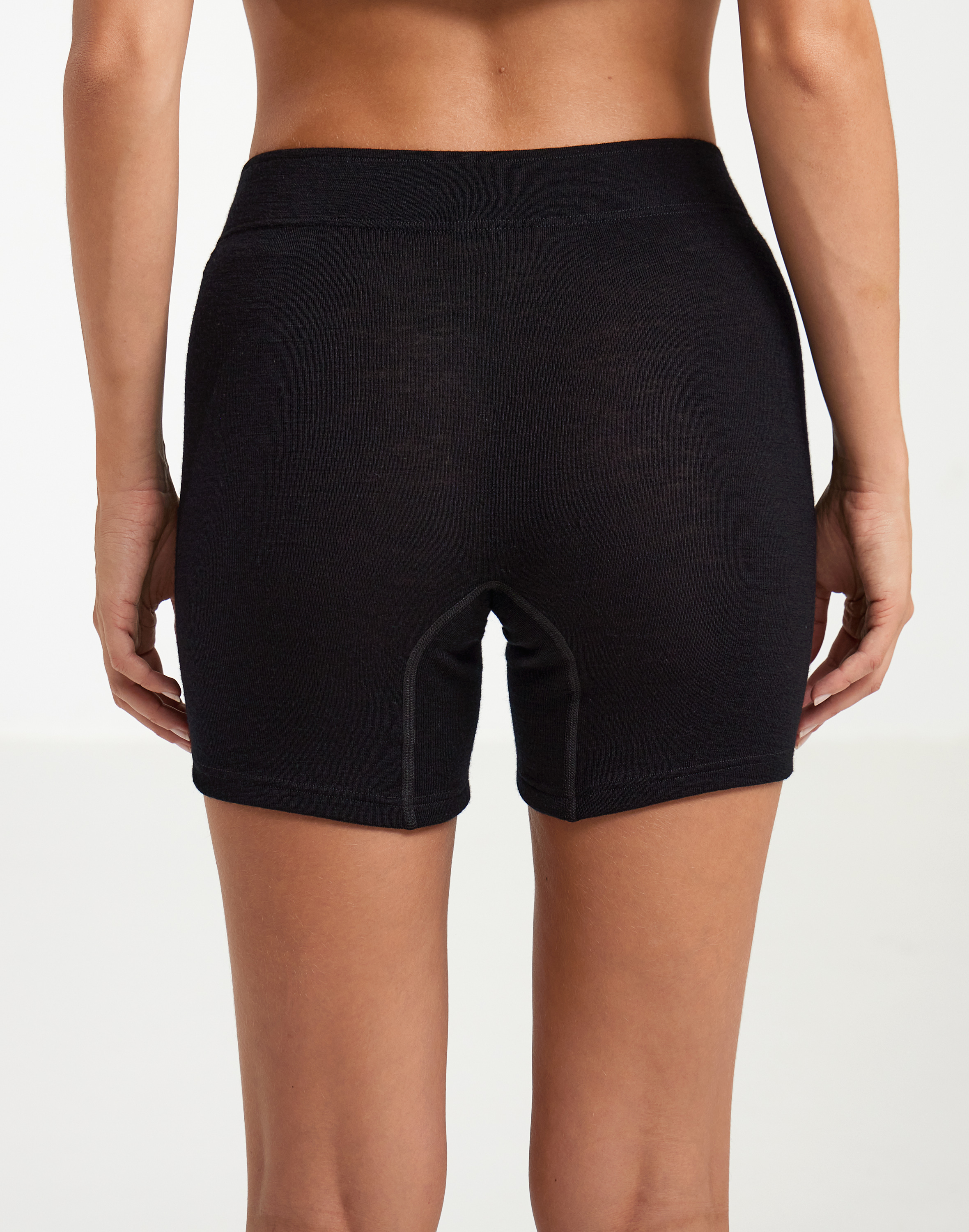 Shorts van merinowol/zijde voor dames