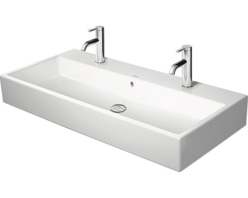 DURAVIT Dubbele wastafel Vero Air 100 x 47 cm wit glanzend 2350100024