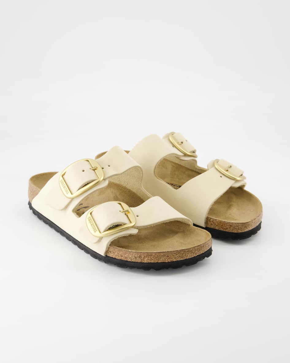 Birkenstock Arizona Big Buckle Pantoletten in Beige