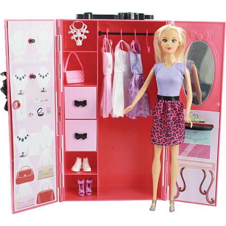 Fantasy world garderobe med dukke