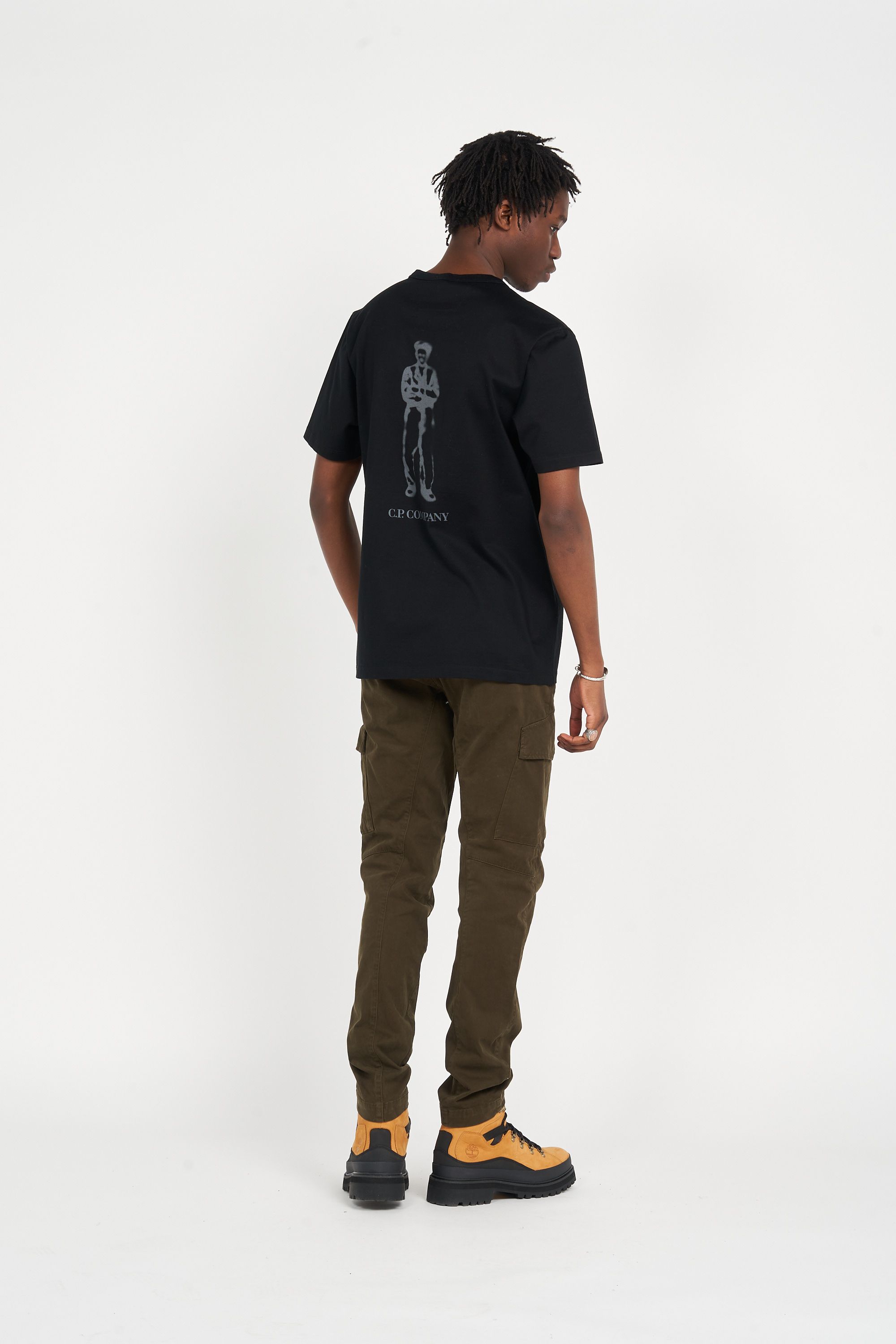 C.P. COMPANY T-shirt MERCERIZED JERSEY 30/2 TWISTED BRITISH SAILOR T-SHIRT Noir