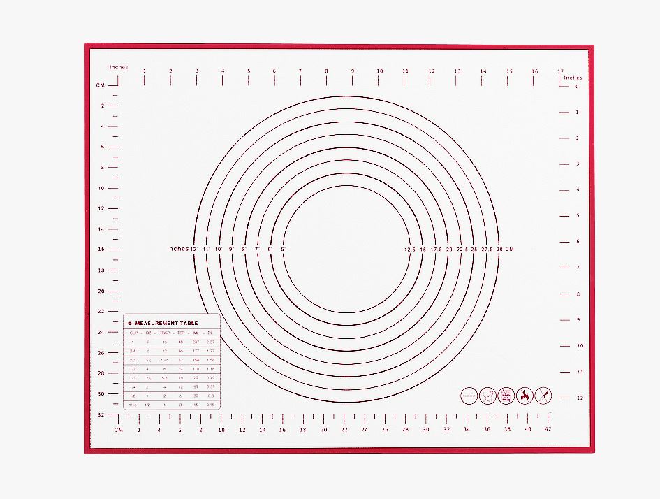 Bakematte hvit - 40x50x0,4 cm
