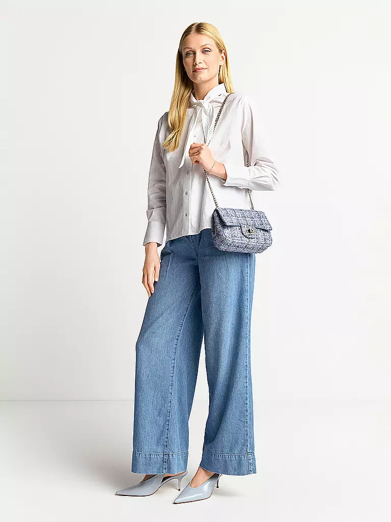 RICH & ROYAL Tasche - Umhängetasche MINI TWEED blau