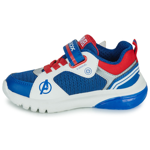 Geox - J CIBERDRON BOY - Bleu / Rouge / Blanc