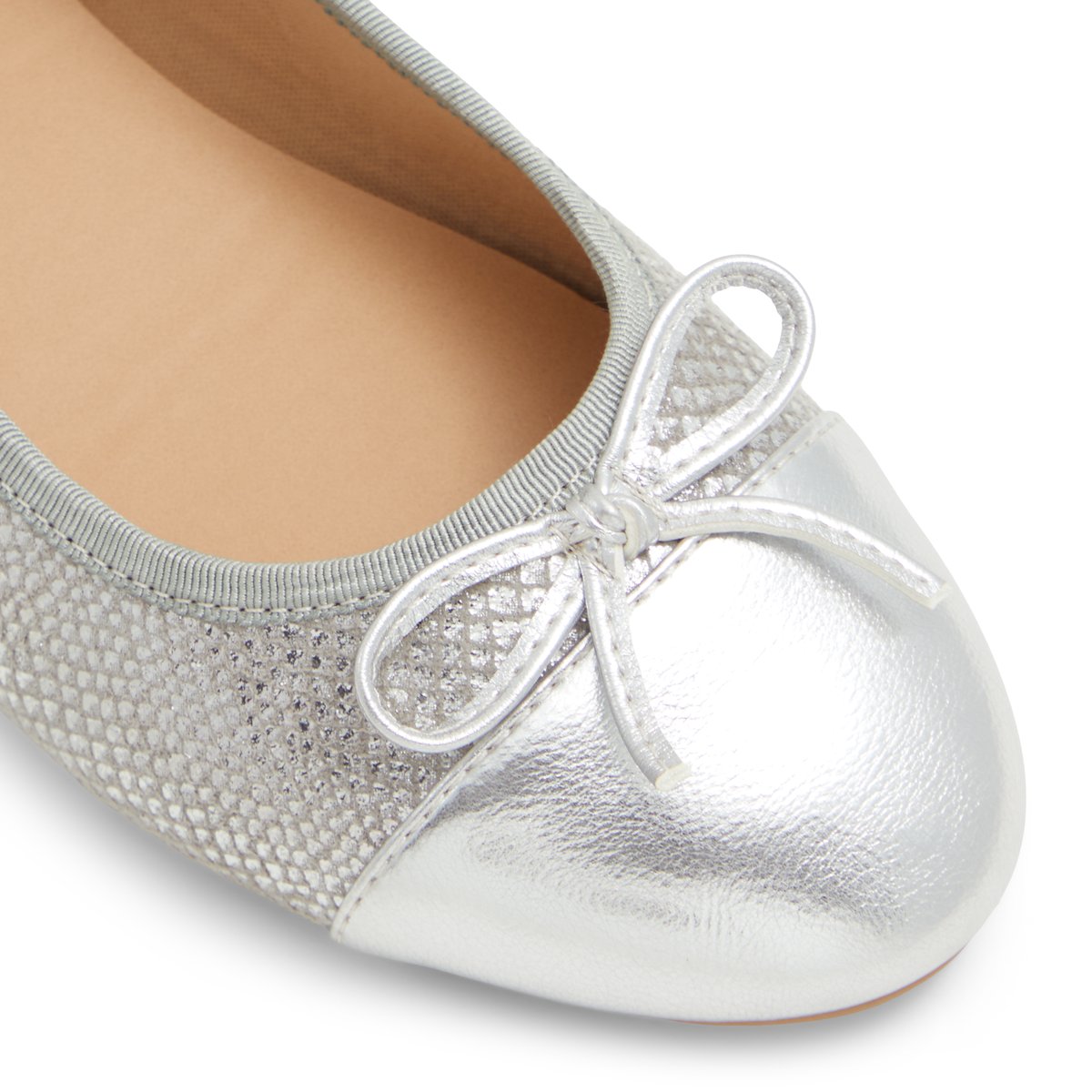 K STUDIO-Nilassi-Ballerine - Talon plat - Argent Clair