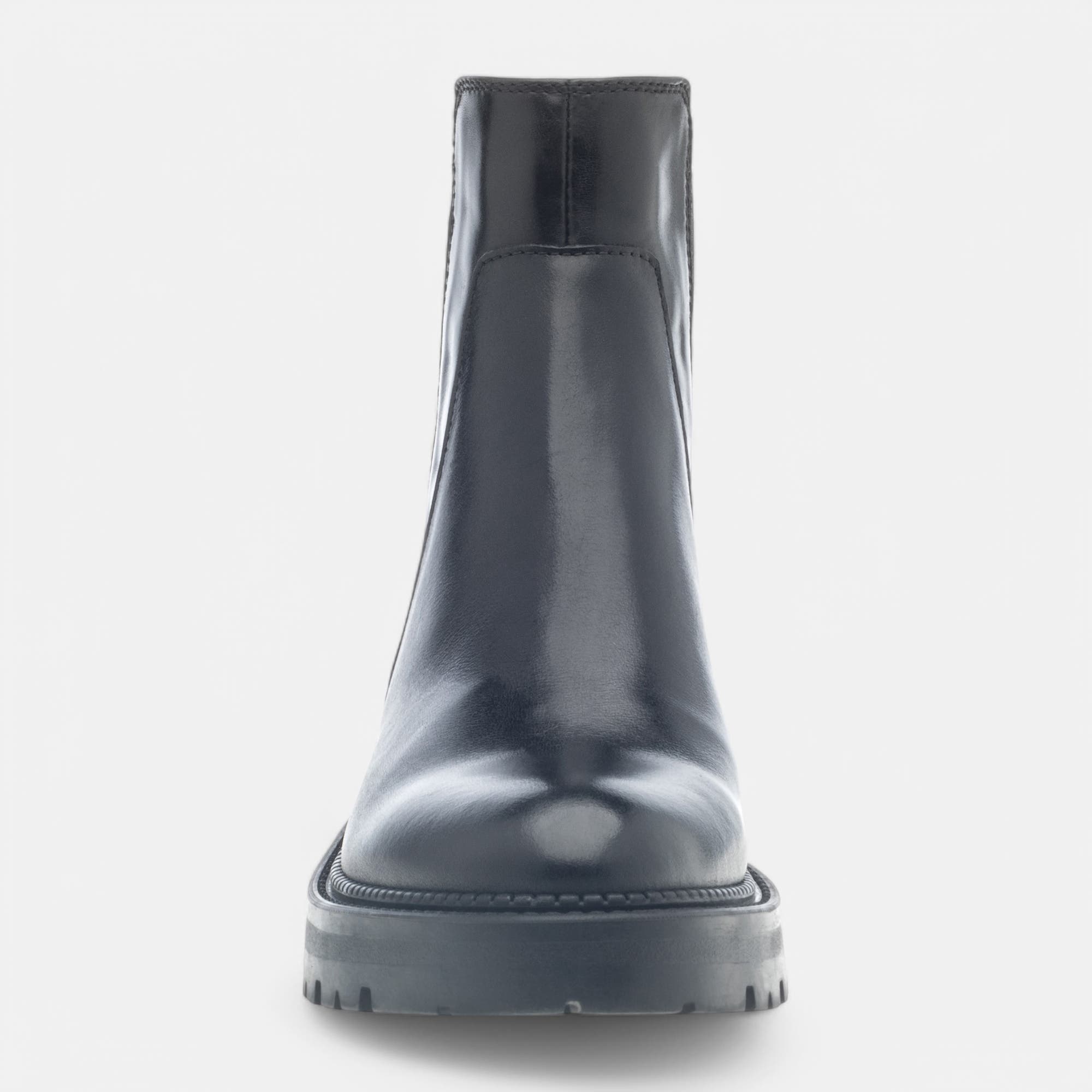 Boots chelsea Femme en cuir noir