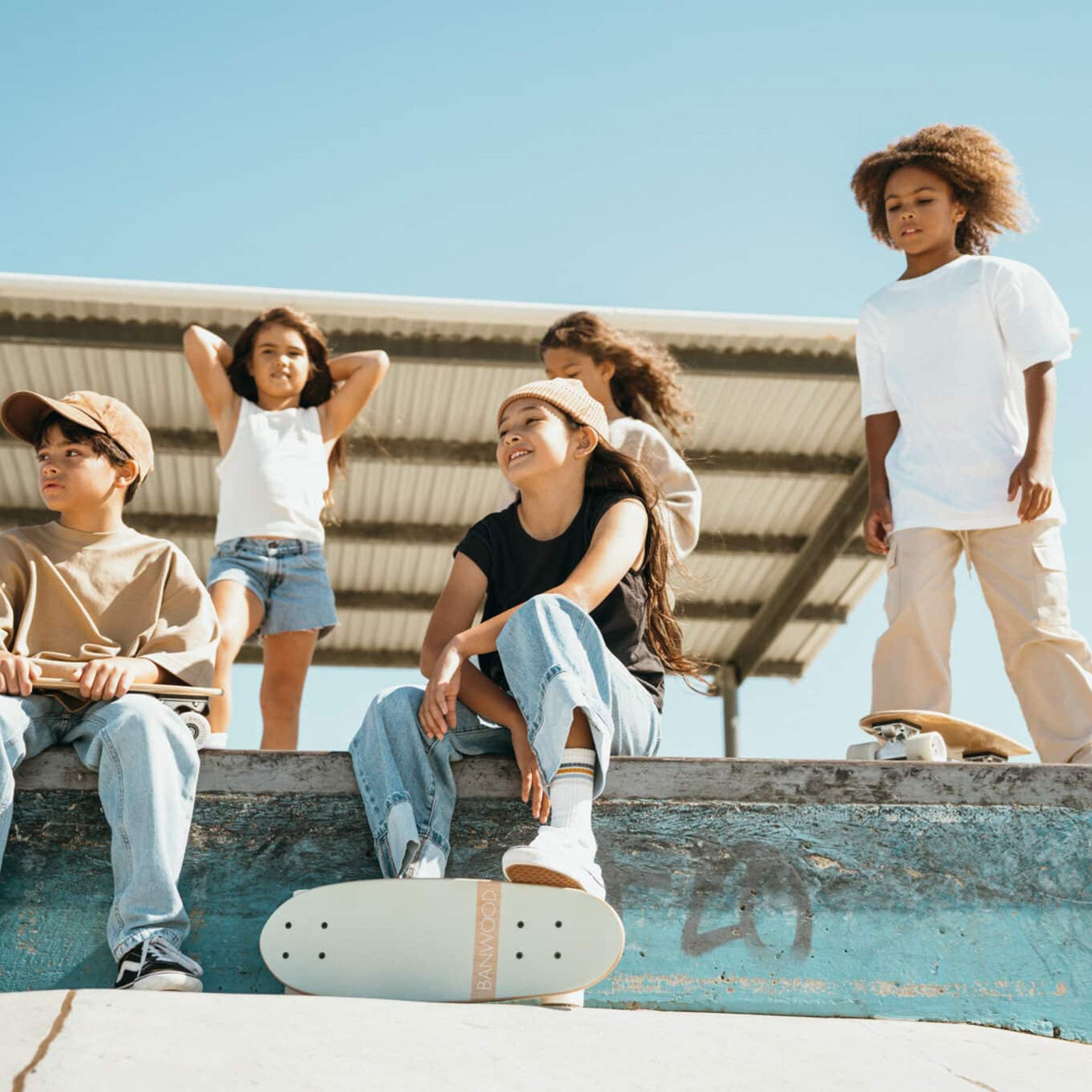 Banwood Skateboard White