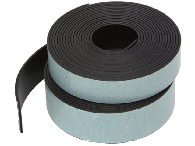 Berec Magnetstreifen 25 mm x 3 m, Schwarz Flexibles Magnetband für alle eisenhaltigen Oberflächen