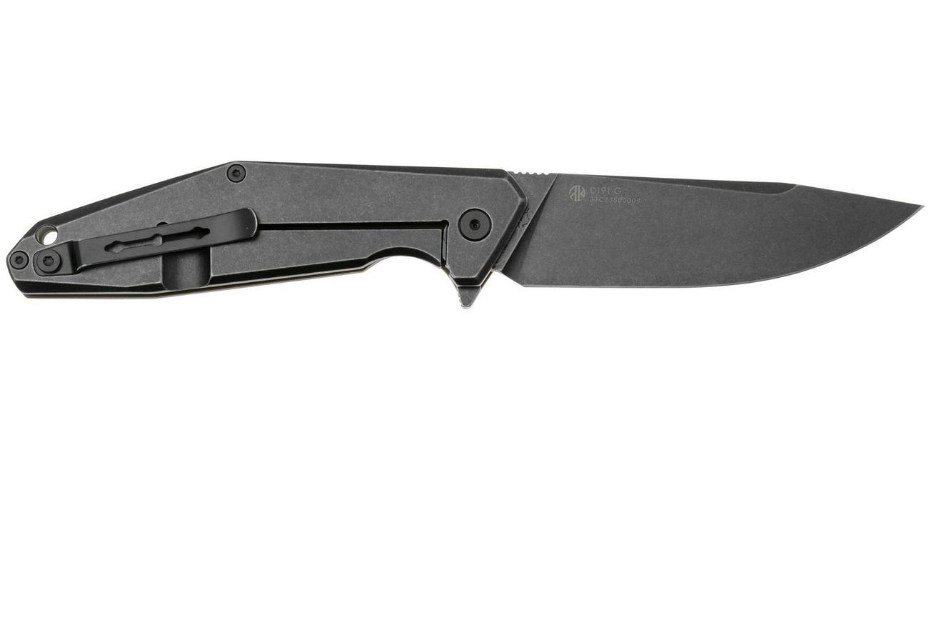 Ruike D191-G Blackwashed 8Cr13MoV, Green G10, zakmes