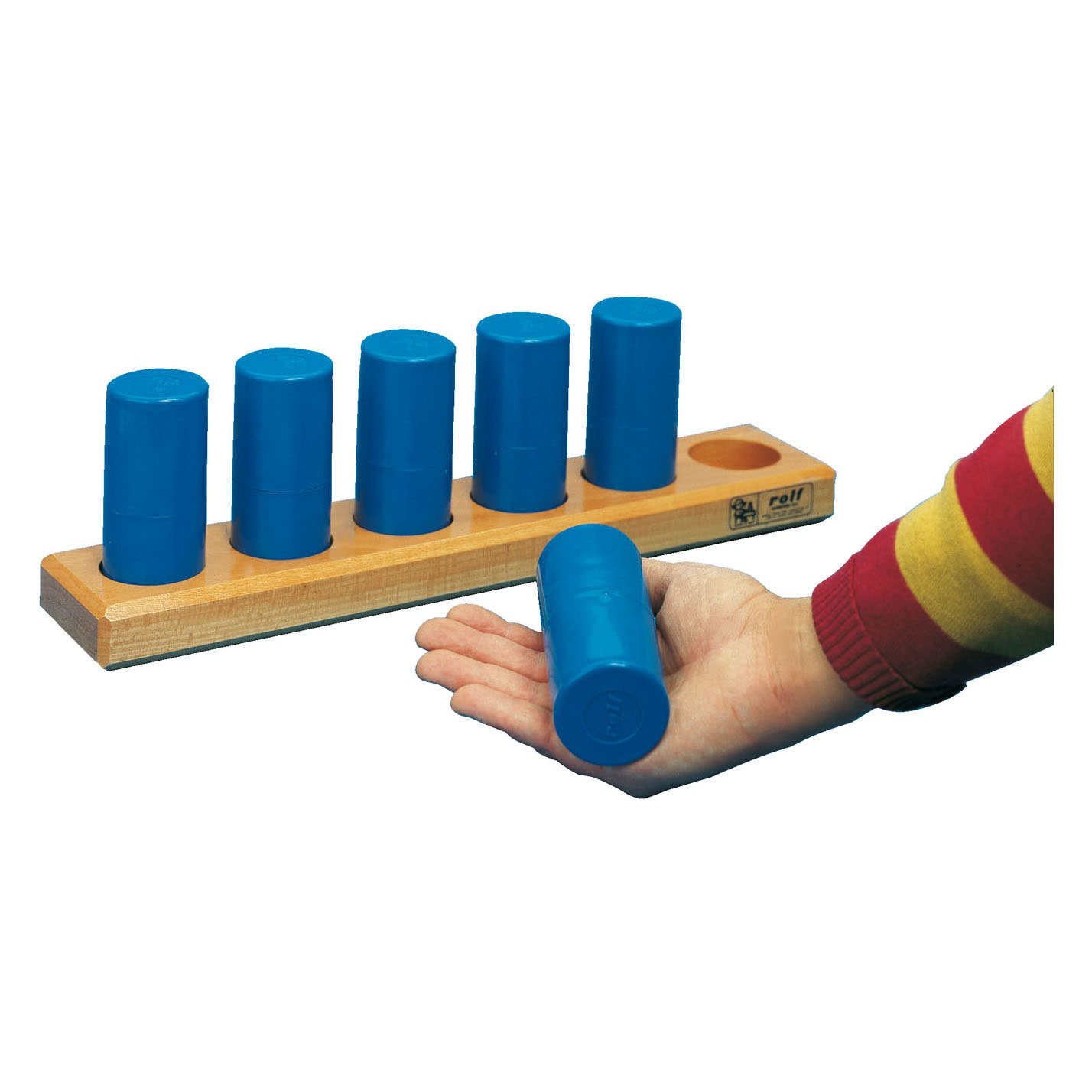Rolf More - Houten Gewichtkokerset Blauw