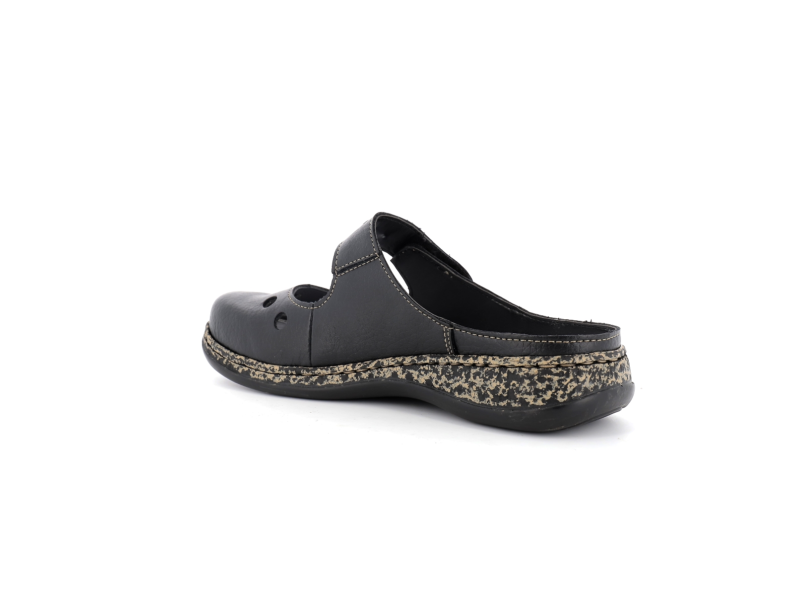 Rieker-46381 Synthétique Noir