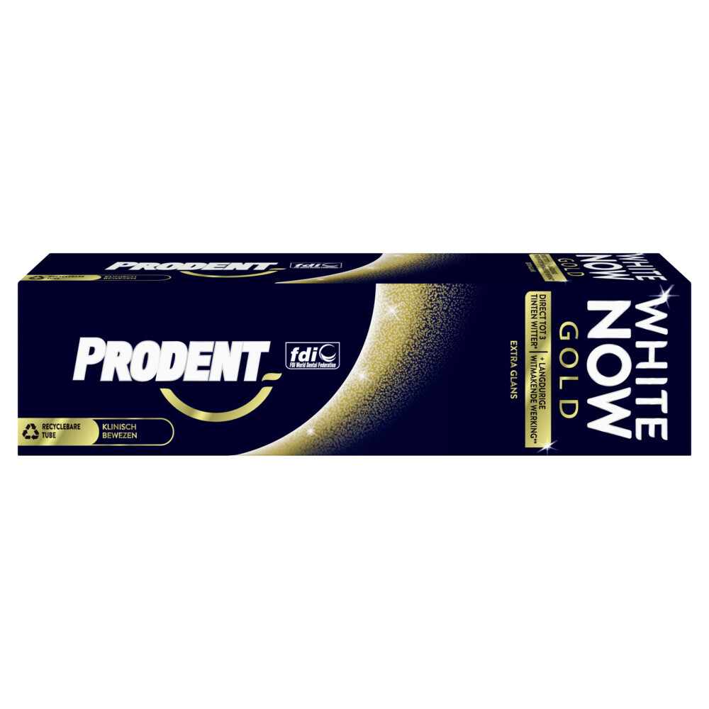 Prodent Tandpasta White Now Gold75 ml