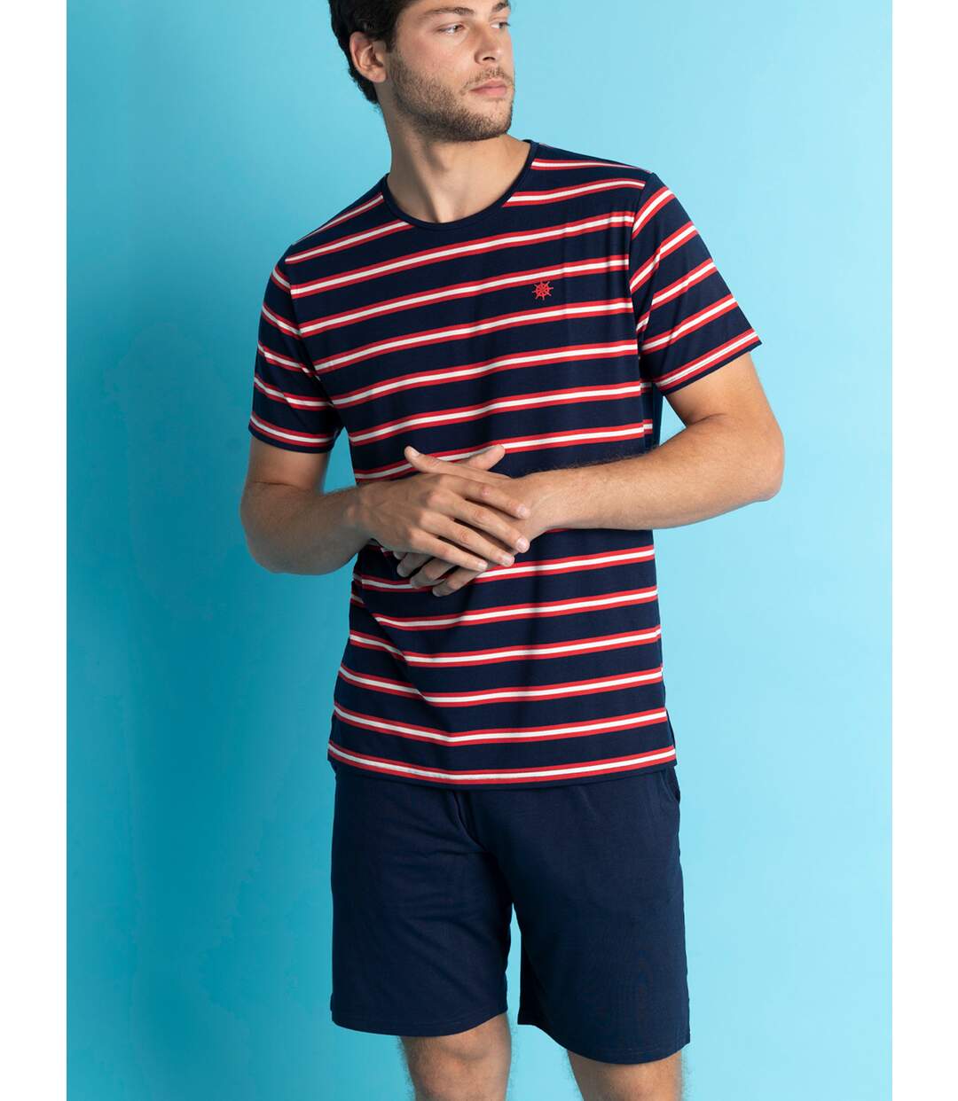 Pyjama short t-shirt Ships Wheel Admas