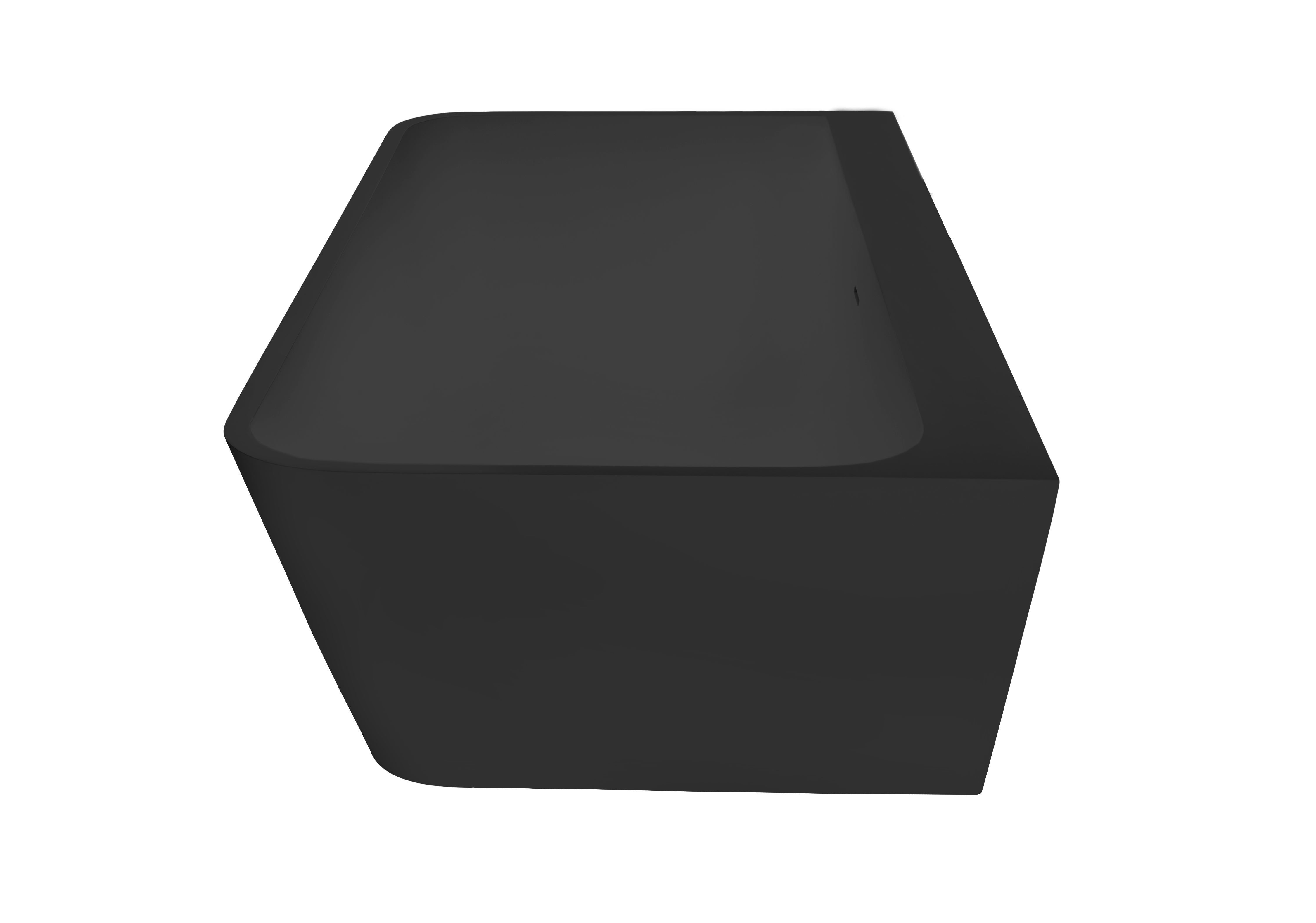 Best Design Borgh semi vrijstaand bad 180x85x55cm zwart