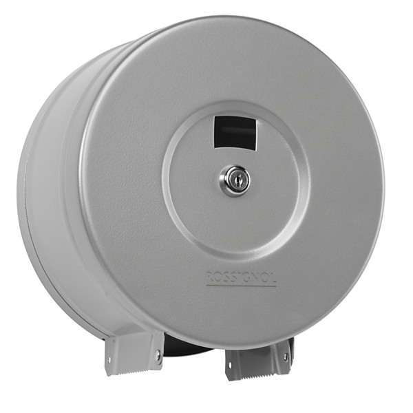 Distributeur papier toilette - 200m - stella - gris métal 9006
