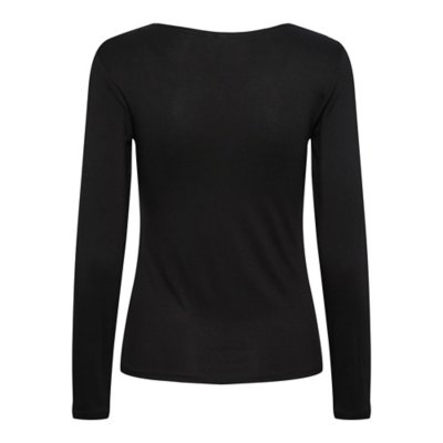 Tee-shirt à manches longues femme Pcbarbera Lace Noos Bc PIECES