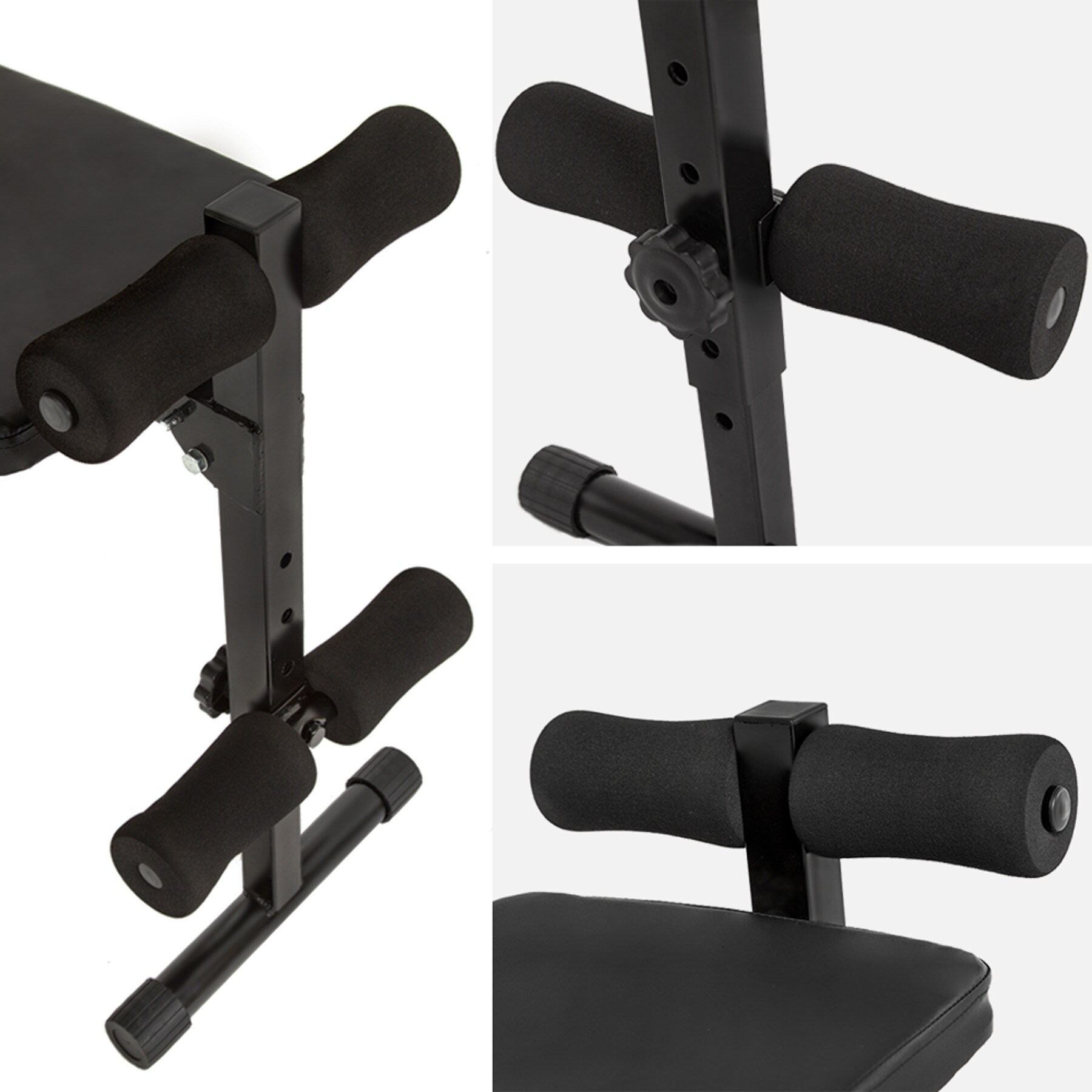 tectake® Sit-up Bank, 4-fach verstellbar, klappbar, rutschfeste Fußenden