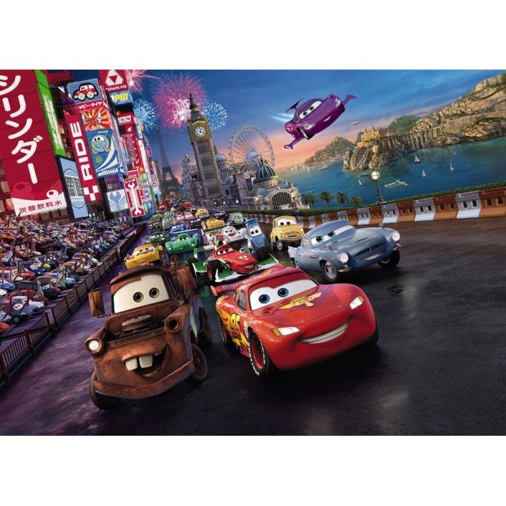 FOTOTAPET KOMAR DISNEY CARS RACE 254X184CM
