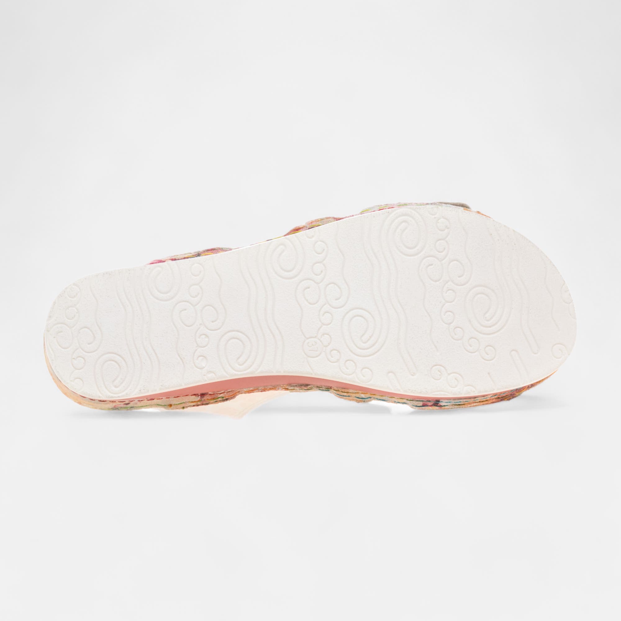 Sandales Femme en cuir rose