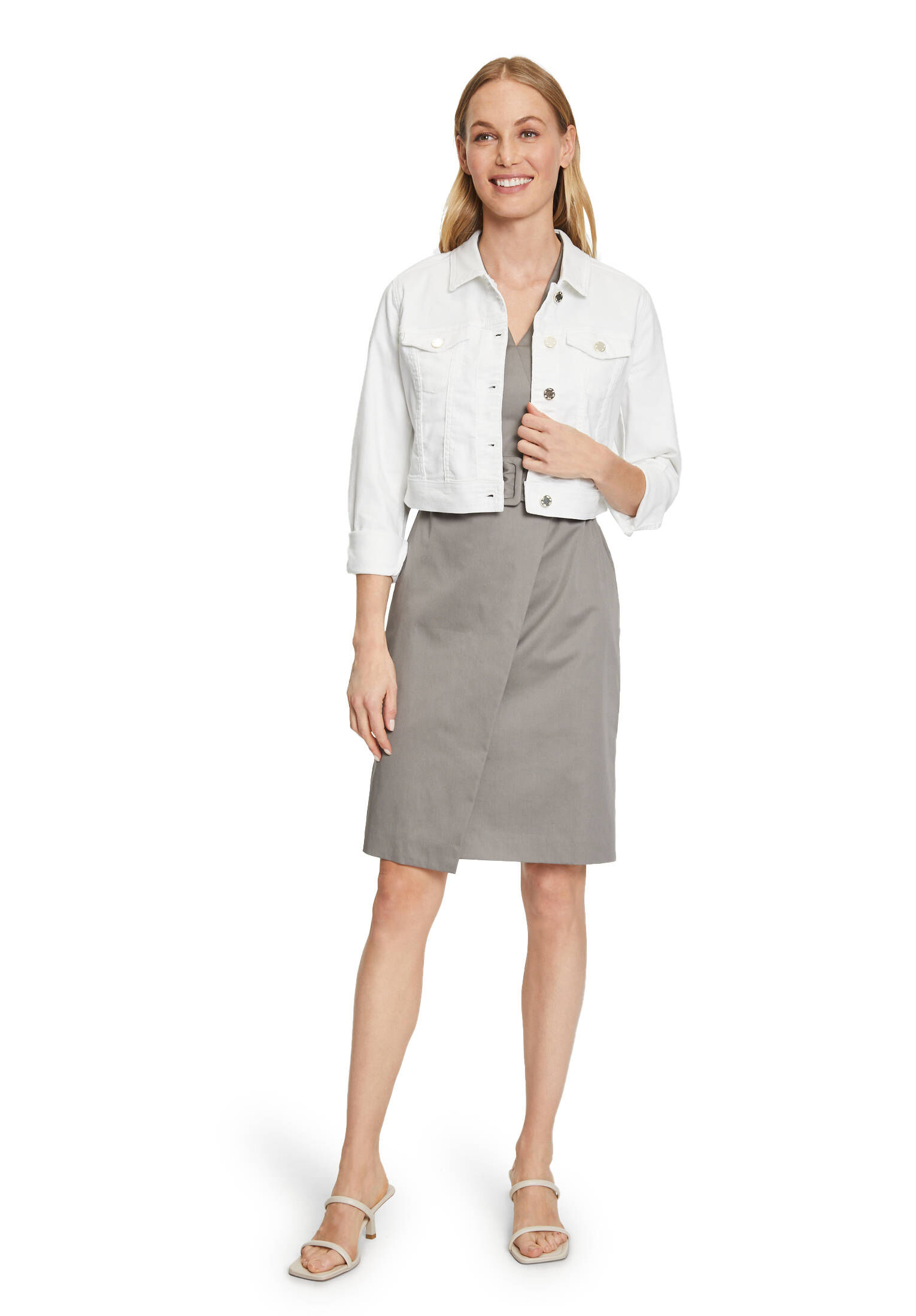 Vera Mont| Damen Jeansjacke mit Patches