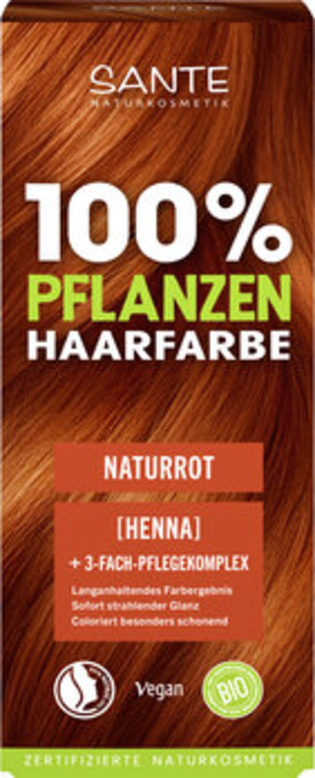 Santé naturally.  Pflanzen-Haarfarbe Naturrot, 100 g