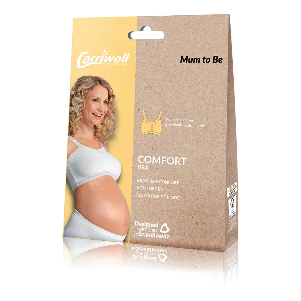 Carriwell amme og sove comfort BH - hvid