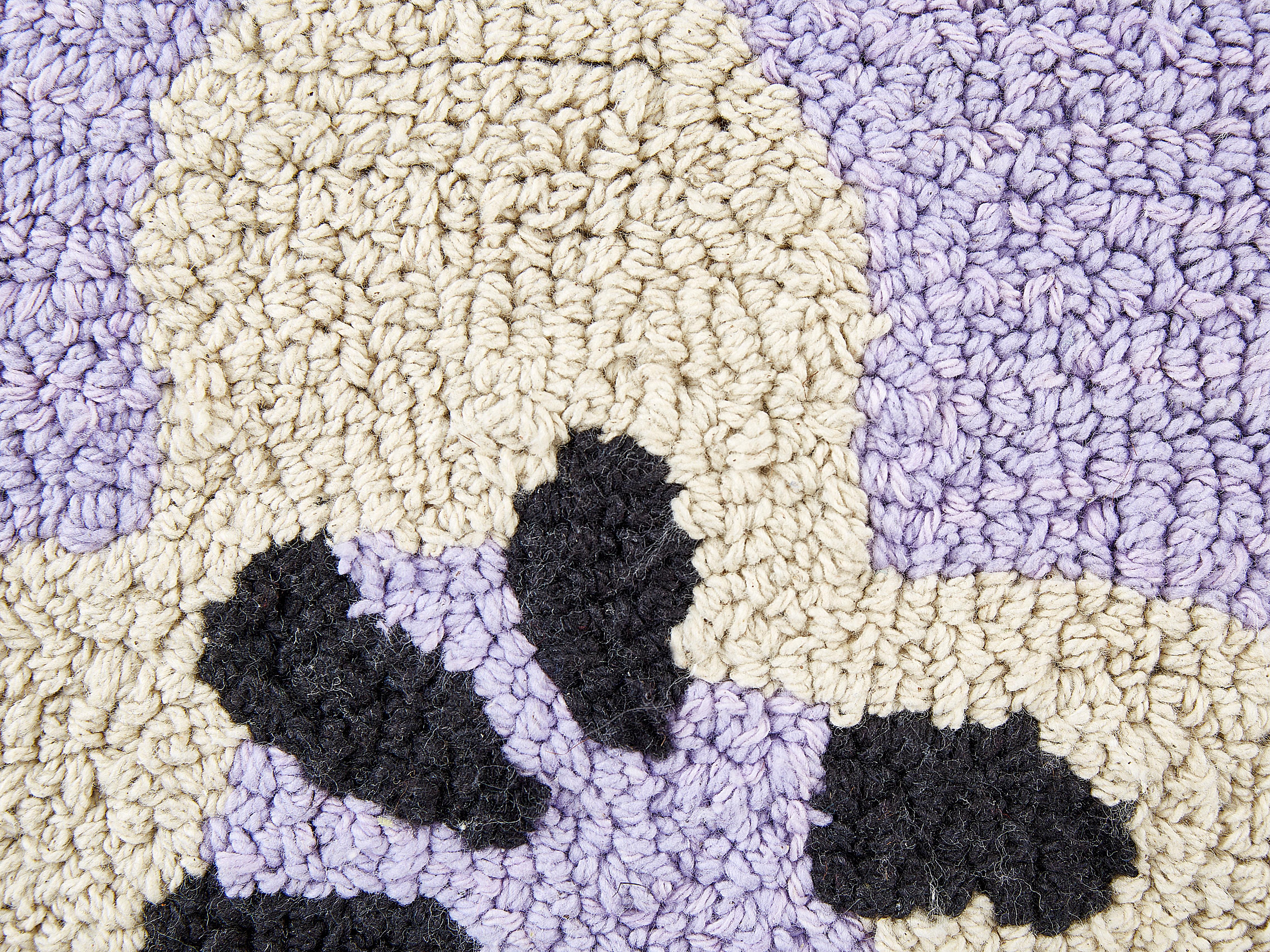 Set van 2 sierkussens SOAPWORT Katoen 45 x 45 cm Paars