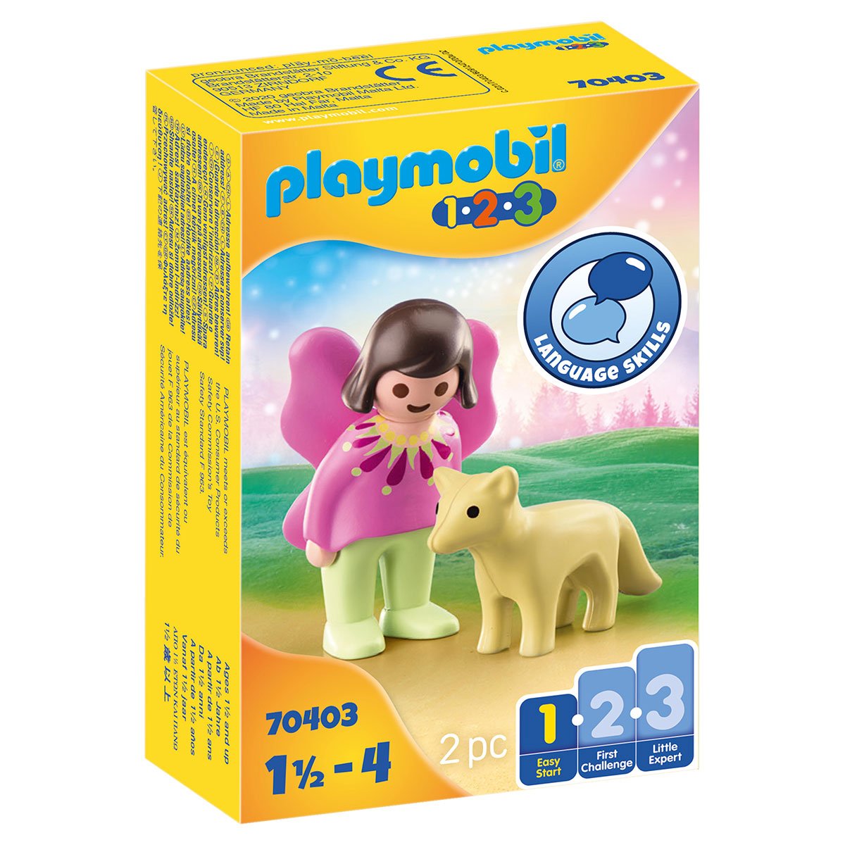 Fée avec renard Playmobil 1.2.3 70403