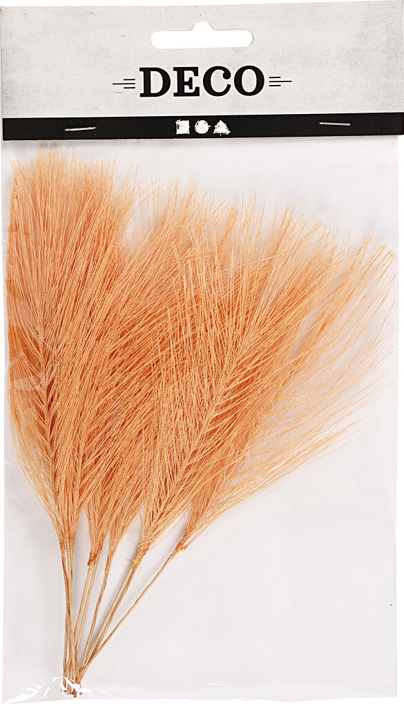 Kunstige Fjer - L 15 CM - B 8 CM - Orange - 10 Stk