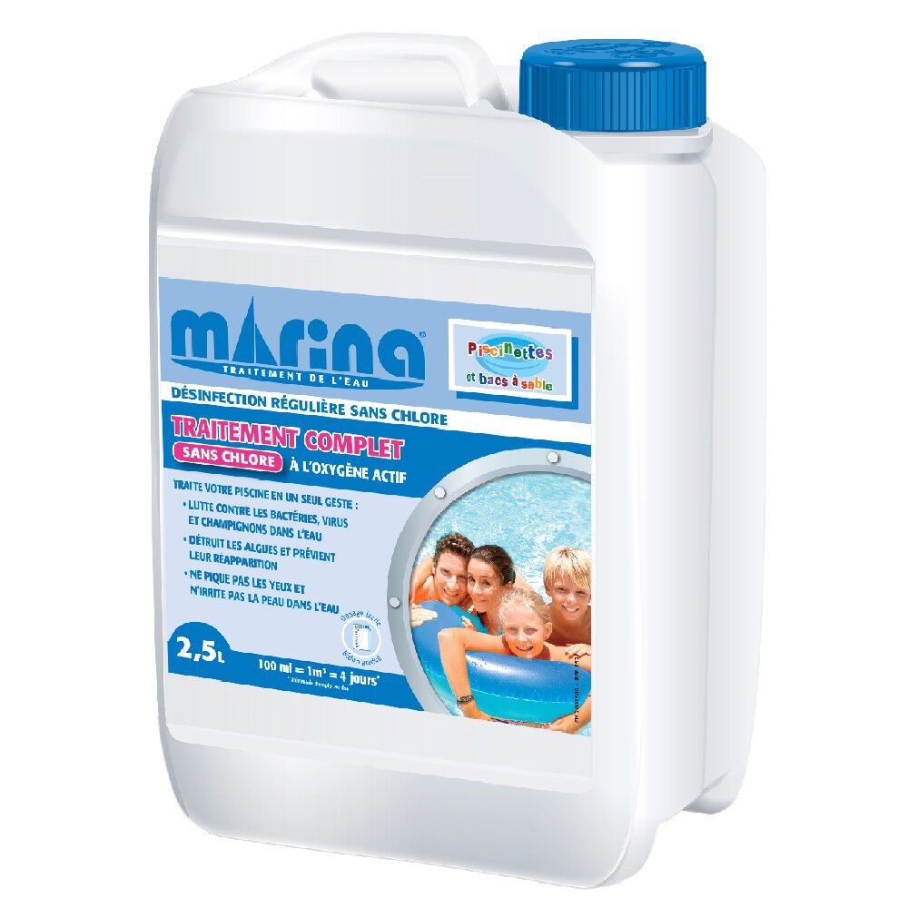 Traitement complet sans chlore oxygène actif Marina